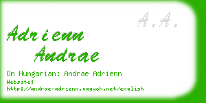 adrienn andrae business card